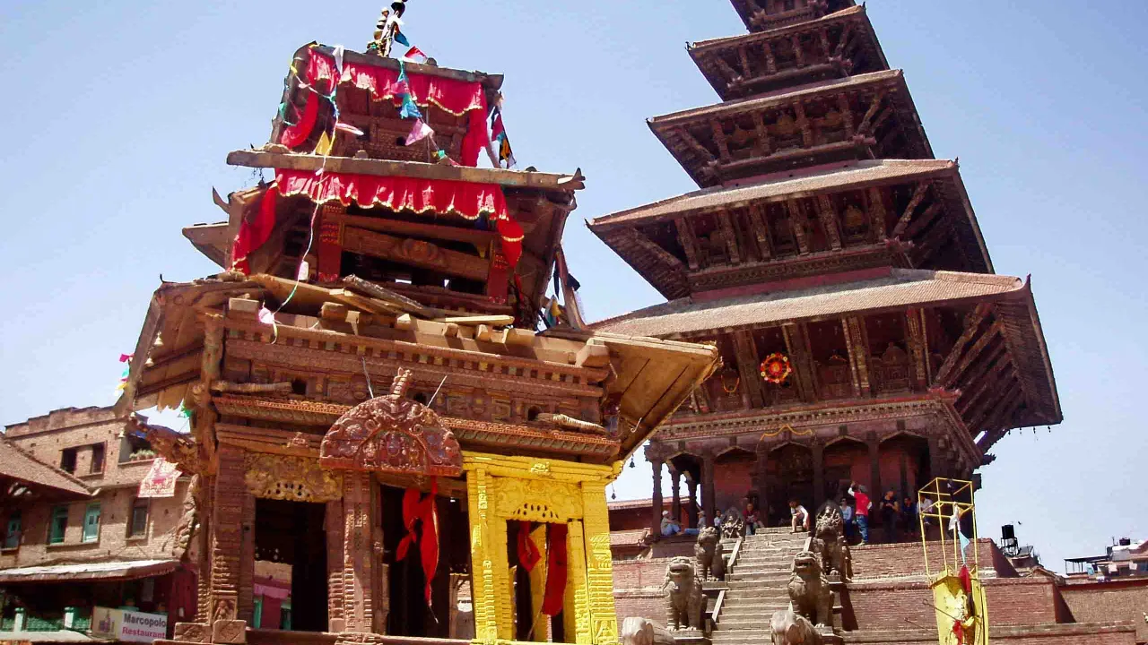 Nayatapola-templet er den højeste pagode i Kathmandudalen