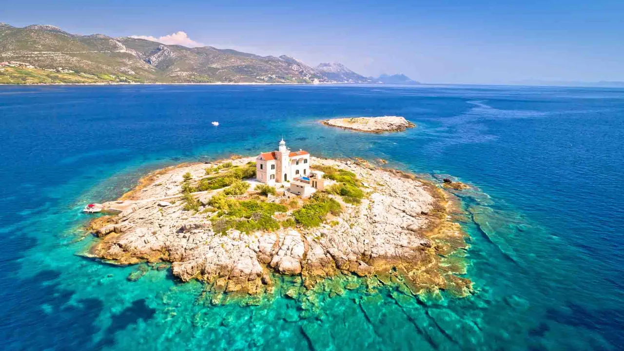Fyrtårn ved Korčula Fyrtårn ved Korčula