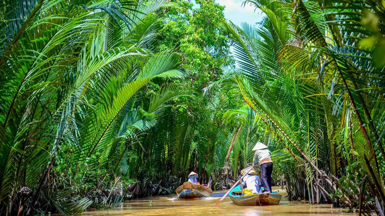 Både i Mekongdeltaet