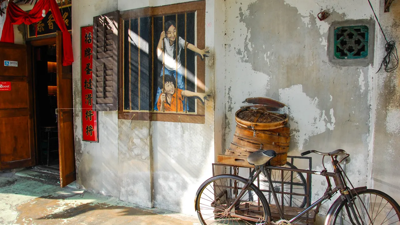 Traditionel cykel i George Town Traditionel cykel i George Town