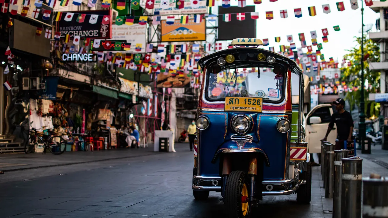 Tuk Tuk taxi i Bangkok