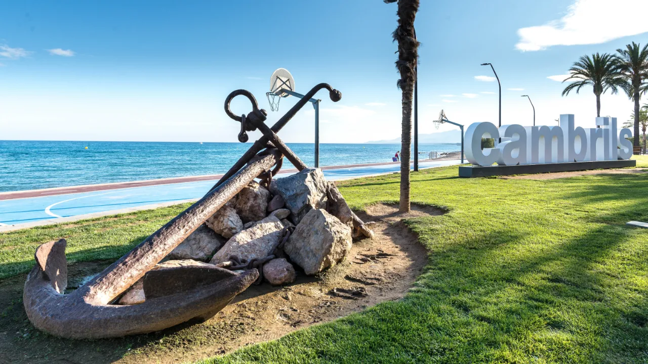 Anker ved stranden i Cambrils Anker ved stranden i Cambrils