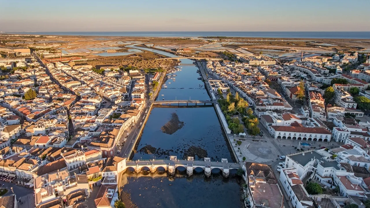 Luftfoto af Tavira
