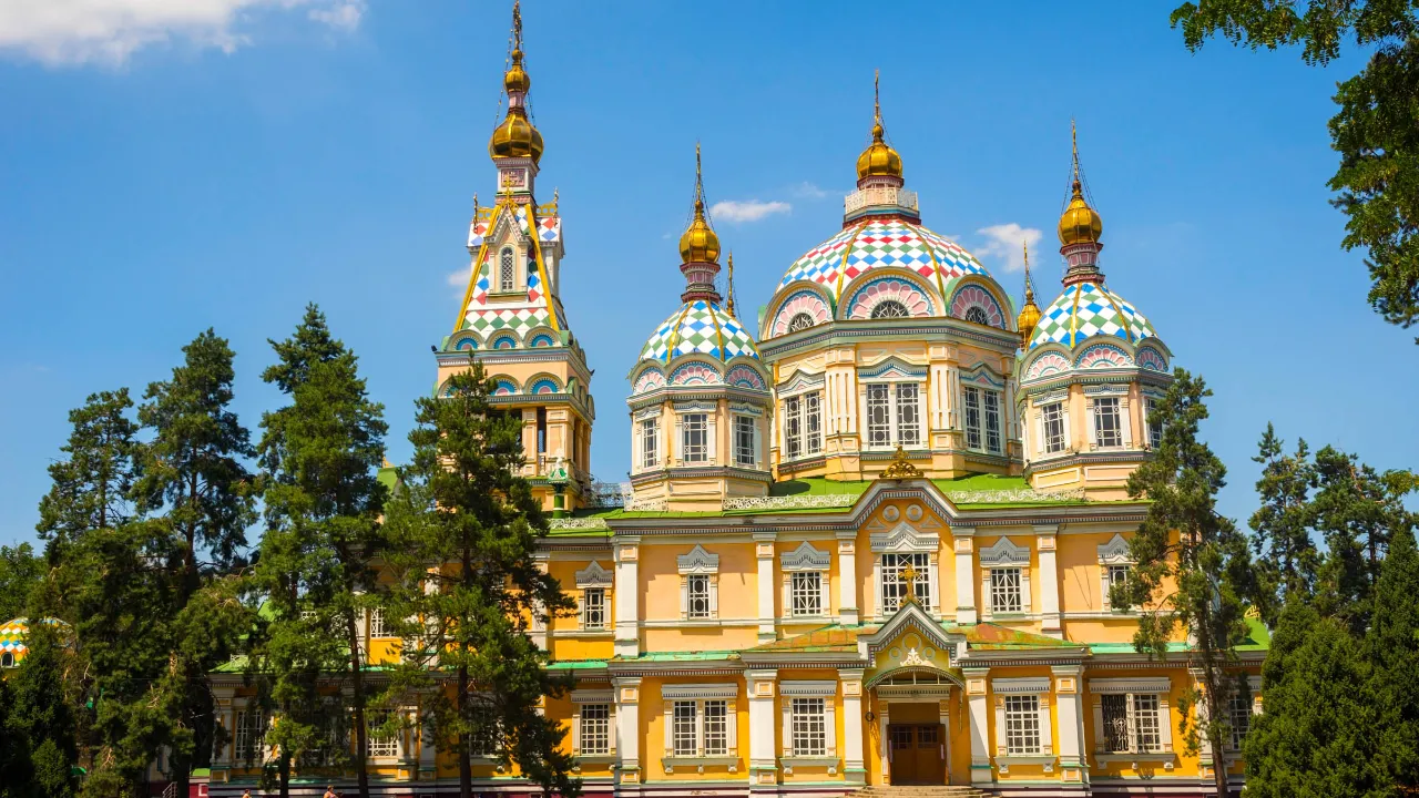 Zenkov-katedralen i Almaty, Kasakhstan