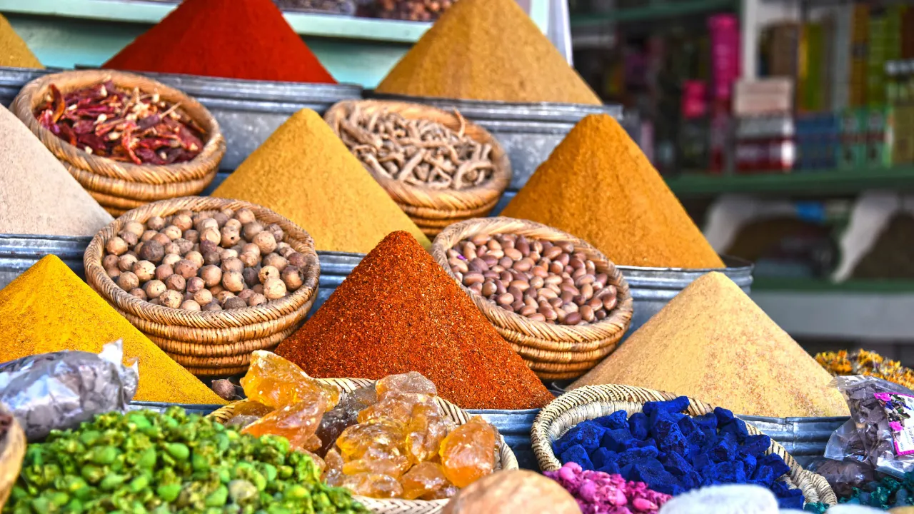 Marked med egyptiske specialiteter Marked med egyptiske specialiteter