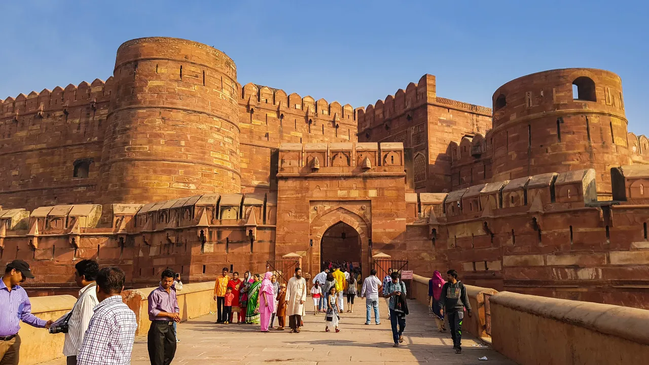 Det imponerende Agra Fort Det imponerende Agra Fort