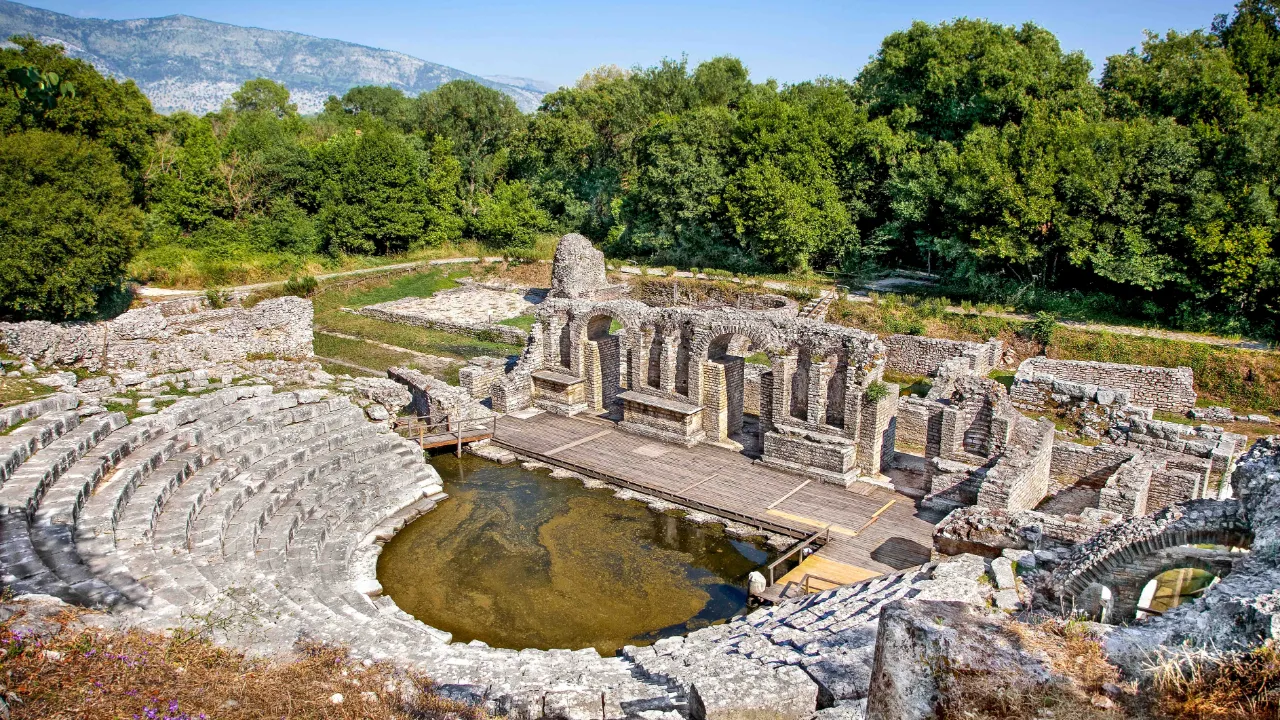 Butrint er et UNESCO-bevaret område Butrint er et UNESCO-bevaret område