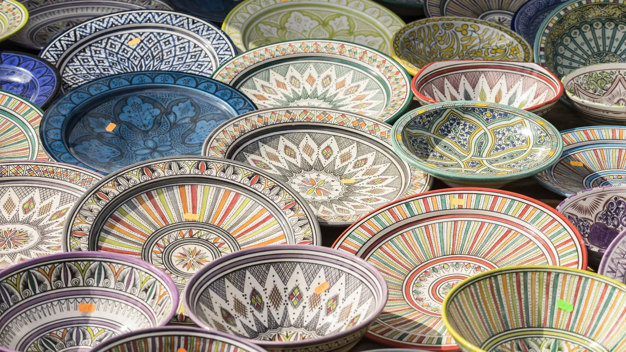 Den portugisiske keramik er traditionelt farvestrålende