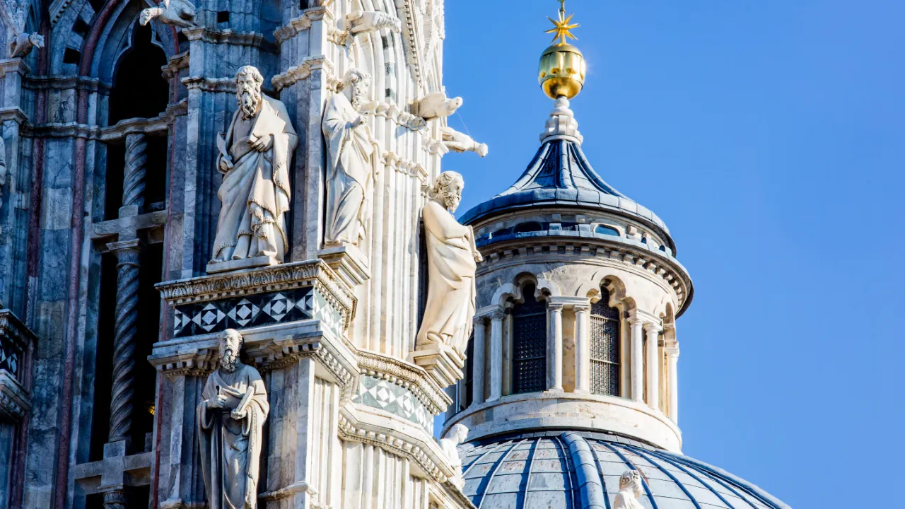 Detalje fra Siena-katedralen