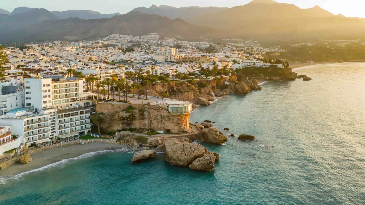 Luftfoto af Nerja