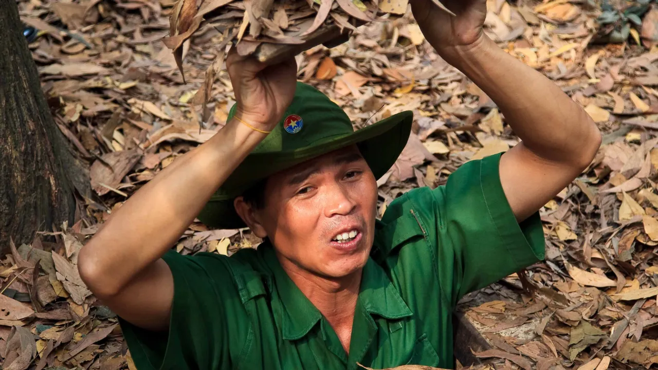 De berømte Cu Chi-tunneller blev bygget af Vietcong 1940-1960 De berømte Cu Chi-tunneller blev bygget af Vietcong 1940-1960