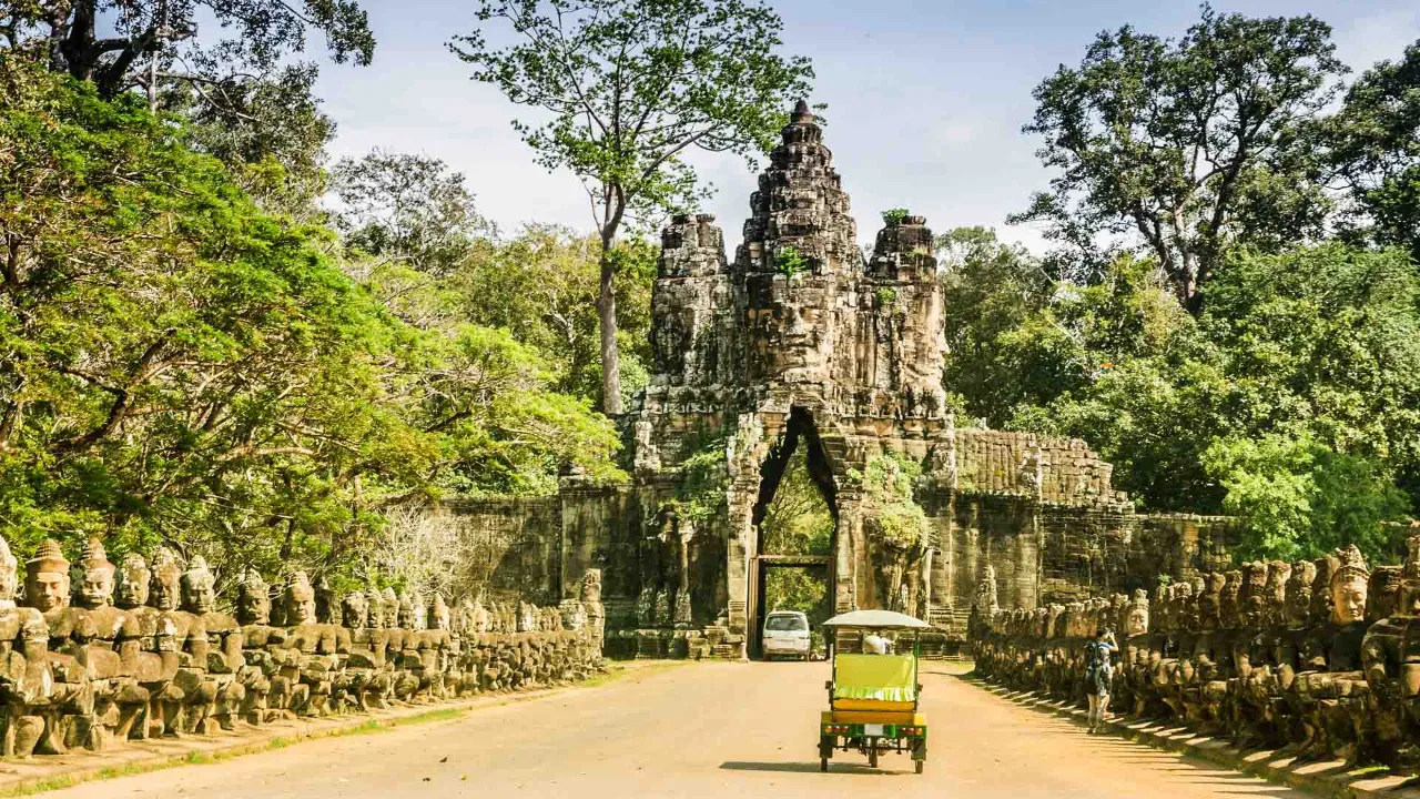 Den sydlige indgangsport til Angkor Thom